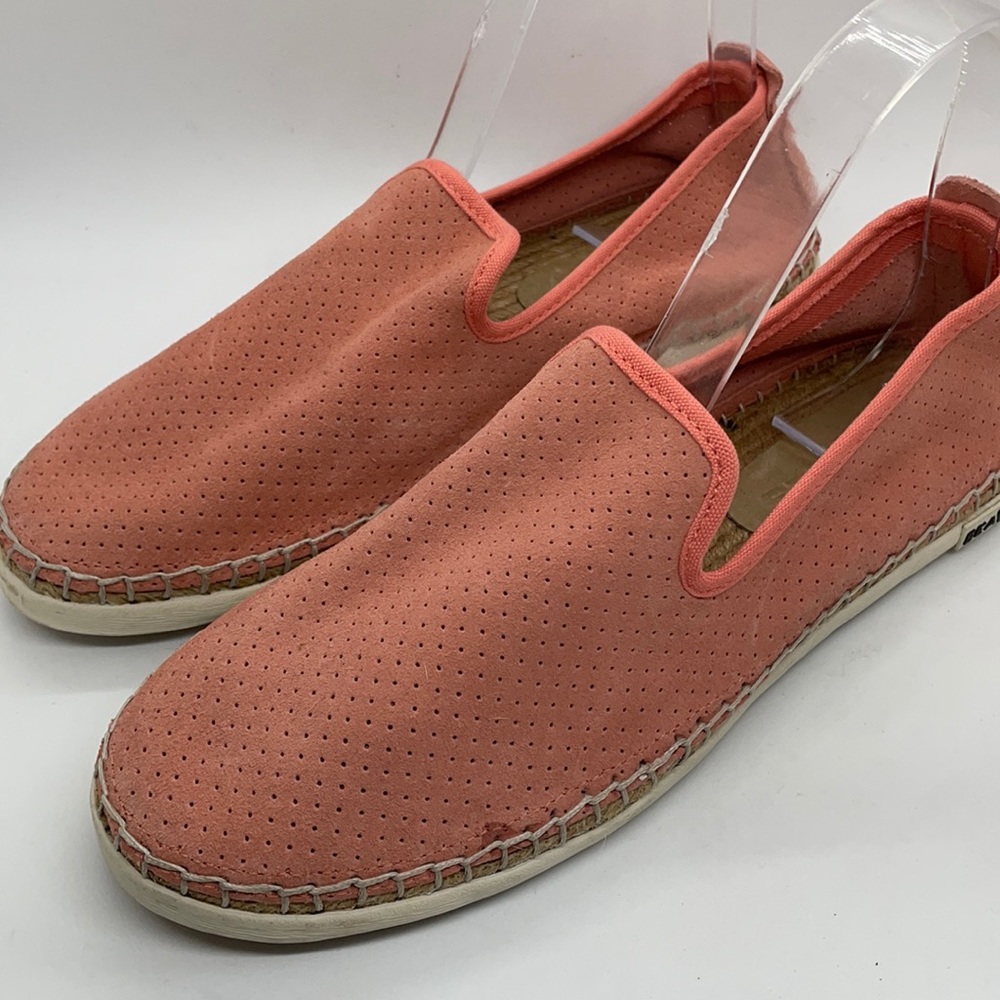 SeaVees Ocean Park Suede Espadrilles in Coral 8.5 Coastal Beachy Vacation